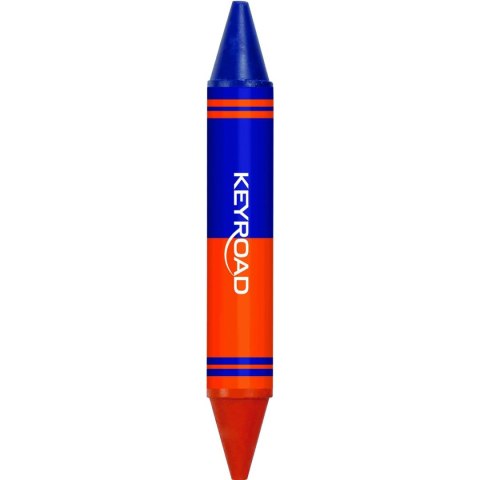 Kredki świecowe 6 szt dwustronne 6 kol. Keyroad (KR972803)