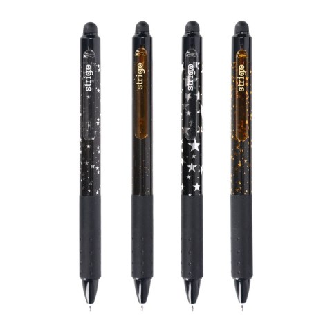 Długopis wymazywalny GWIAZDY automtyczny 8905658811020 wkład niebieski 0,5mm Strigo (SSC403)