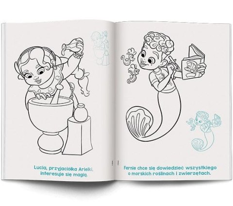 Książka dla dzieci Disney. Ariel Kolorowanka z Naklejkami Ameet (NA-9133)