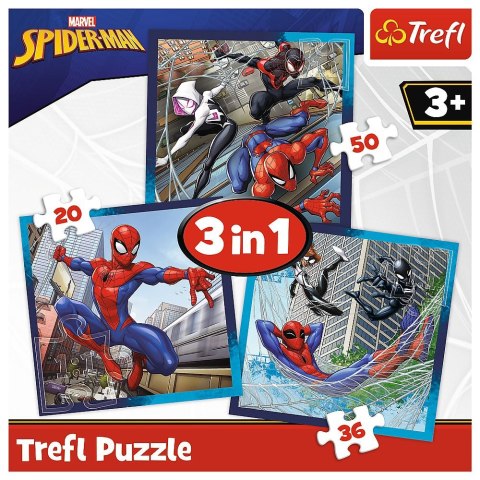 Puzzle Spiderman Pajęczy przyjaciele 4w1 el. Trefl (34874)