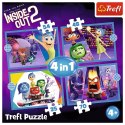 Puzzle Trefl Disney Emocje rządzą 4w1 el. (34652)