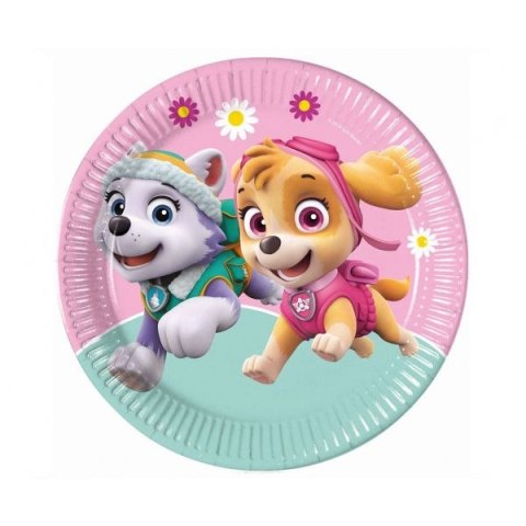 Talerz jednorazowy Godan Paw Patrol Skye & Everest śr. 230mm 8 szt (93442)