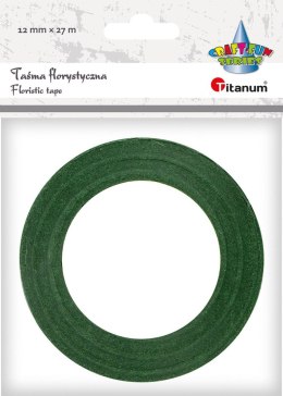 Taśma specjalnego przeznaczenia Titanum Craft-Fun Series taśma florystyczna 12x27 [mm x m] zielony