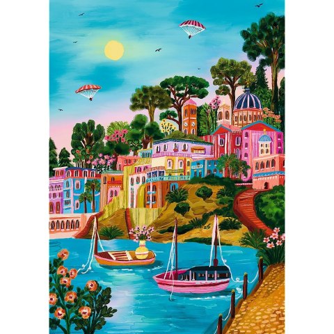 Puzzle The Art of Colour Premium Plus Siros, Grecja 1000 el. Trefl (10893)