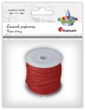 Sznurek Titanum Craft-Fun Series papierowy 10m (24BR0201-15（czerwony))