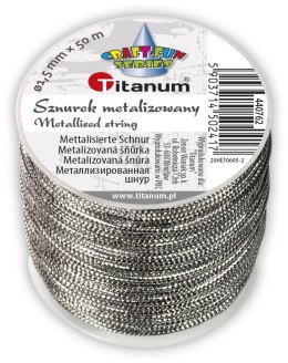 Sznurek Titanum Craft-Fun Series srebrny 50m (20HET0605-)