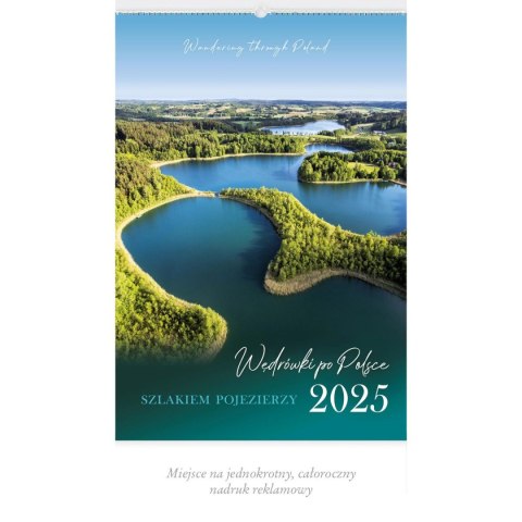 Kalendarz ścienny WEDRÓWKI PO POLSCE WIELOPLANSZOWY 12K 320mm x 470mm Lucrum (RW4)