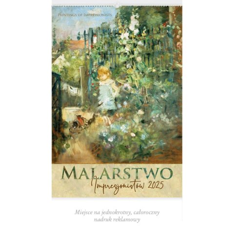 Kalendarz ścienny MALARSTWO IMPRESJONISTÓW WIELOPLANSZOWY 12K 320mm x 470mm Lucrum (RW9)