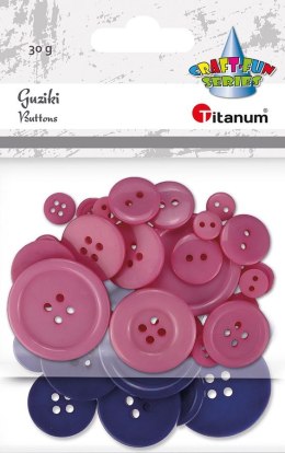 Guziki Titanum Craft-Fun Series plastikowe mix (24BR0202)