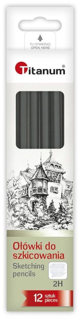 Ołówek w kartonowym pudełku 2H Titanum