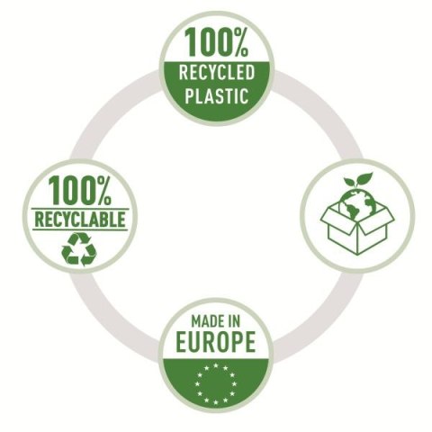 Ofertówka Recycled A4 kolor: bezbarwny typu L 100 mic. Esselte (627496)