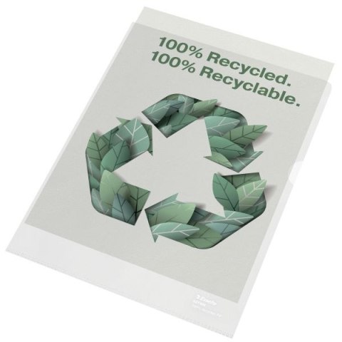 Ofertówka Recycled A4 kolor: bezbarwny typu L 100 mic. Esselte (627496)