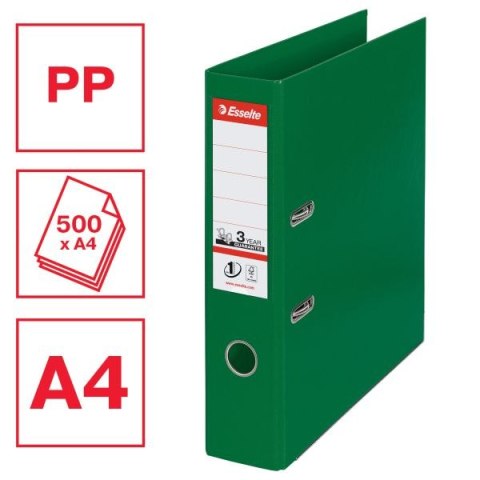 Segregator dźwigniowy No.1 Power A4 75mm zielony Esselte (811360)