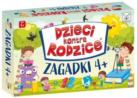 Gra karciana Kangur Dzieci kontra rodzice Zagadki 4+