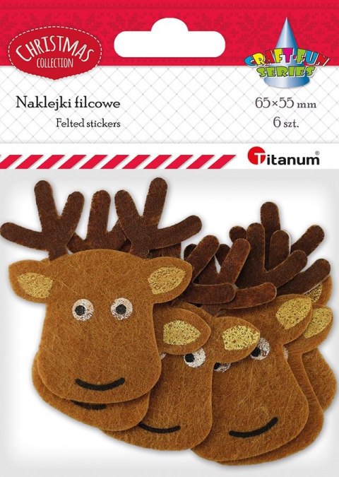 Naklejka (nalepka) Craft-Fun Series głowa renifera Titanum (DIY-CH-MA-013)