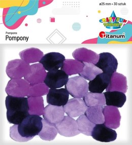 Pompony Titanum Craft-Fun Series fioletowy 30 szt (283064)