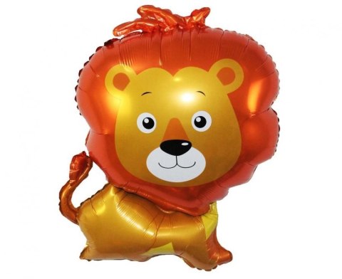 Balon foliowy Lew z grzywą, 66x48 cm Godan (BF-HLWG)