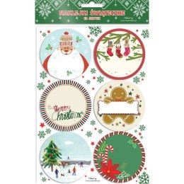 Naklejka (nalepka) Prezentowe Mikołaj z brodą Henry (5905701485604)