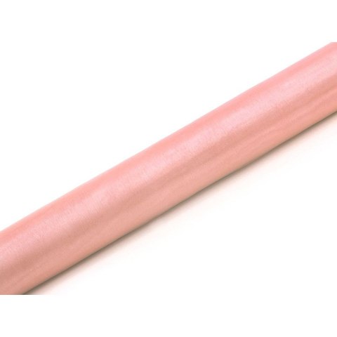 Organza organza Gładka 0,36x9 [mm x m] różowa Partydeco (ORP-081B)