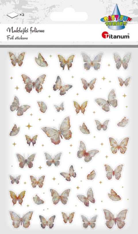 Naklejka (nalepka) Craft-Fun Series Naklejki laserowe motyle Titanum (24XQ0501-8 A)