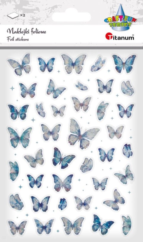 Naklejka (nalepka) Craft-Fun Series Naklejki laserowe motyle Titanum (24XQ0501-8 B)