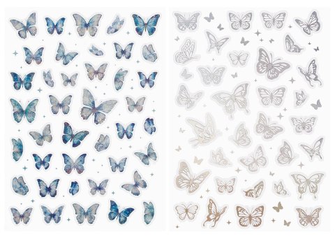 Naklejka (nalepka) Craft-Fun Series Naklejki laserowe motyle Titanum (24XQ0501-8 B)