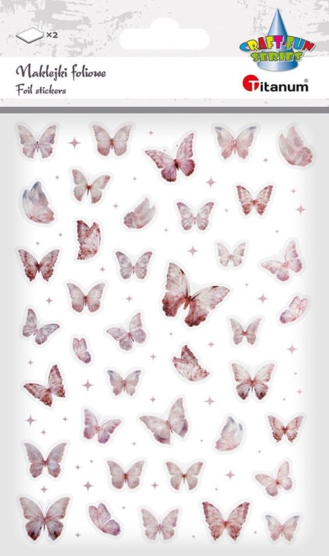 Naklejka (nalepka) Craft-Fun Series Naklejki laserowe motyle Titanum (24XQ0501-8 D)
