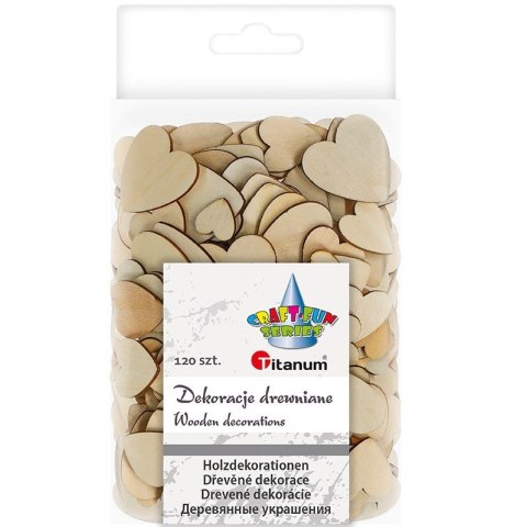 Ozdoba drewniana Craft-Fun Series serca drewniane Titanum (178246X)