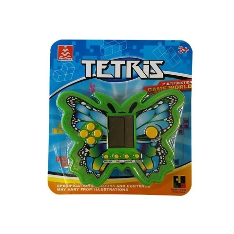 Gra elektroniczna Tetris zielony motyl Lean (3993)