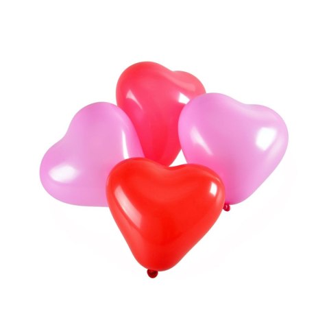 Balon gumowy mini serca 16cm 6 szt. czerwona 160mm Arpex (KB6331)