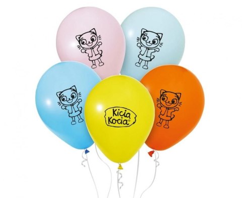 Balon gumowy Kicia Kocia 5 szt. mix 12cal Godan (GZ-BKK5)