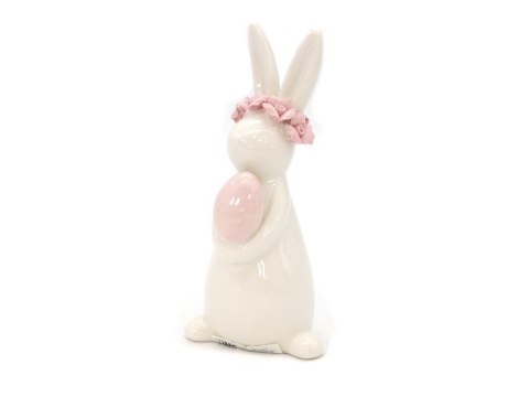 Ozdoba wielkanocna zając ceramiczny z jajkiem One Dollar (359185)