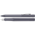 ZESTAW PREZENTOWY GRIP PIÓRO WIECZNE + DŁUGOPIS DAPPLE GRAY OPAKOWANIE METALOWE FABER-CASTELL