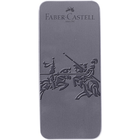 ZESTAW PREZENTOWY GRIP PIÓRO WIECZNE + DŁUGOPIS DAPPLE GRAY OPAKOWANIE METALOWE FABER-CASTELL