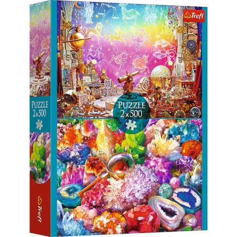 Puzzle Kosmos i kryształy 2x500 el. Trefl (37499)