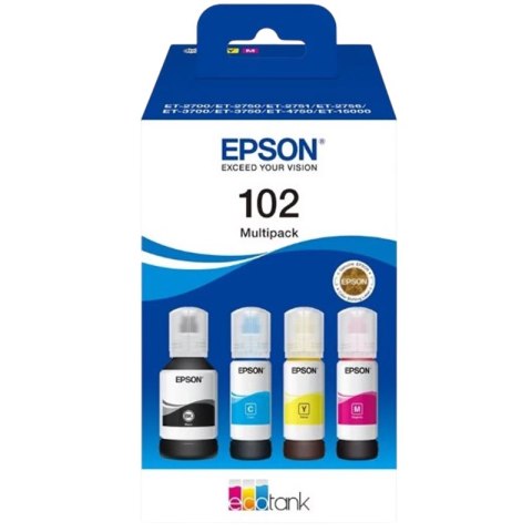 Zestaw Tuszy Epson 102 | 6 000 - 7 500str. | CMYK