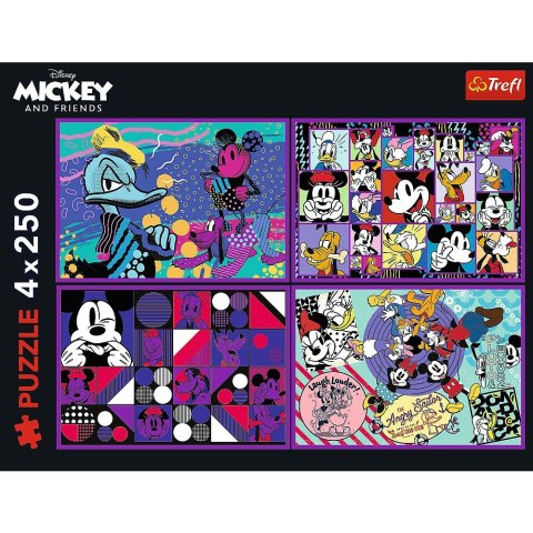 Puzzle Myszka Miki 4x250 el. Trefl (13308)