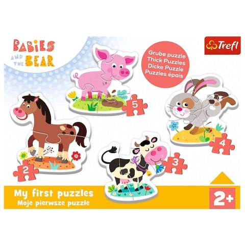 Puzzle puzzle baby classic Bobaskowe zwierzątka Trefl (36127)