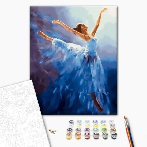 Zestaw kreatywny Malowanie Po Numerach 40x50 cm Baletnica w powietrzu Brushme (BR-BS34829)