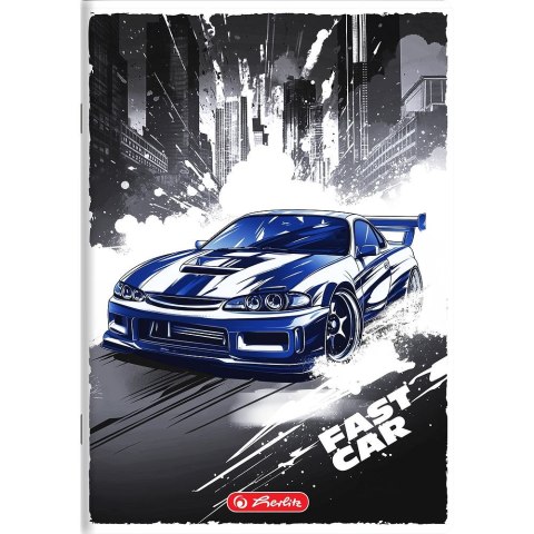 Zeszyt A5 Fast Car 32k. 70g linia podwójna kolorowa Herlitz (400196835)
