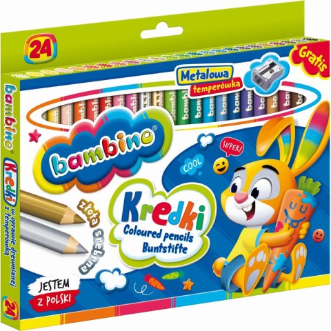 Kredki ołówkowe BAMBINO 24 kol. St.Majewski