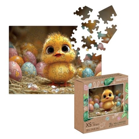 Puzzle drewniane Wielkanocny kurczaczek 50 el. Multigra