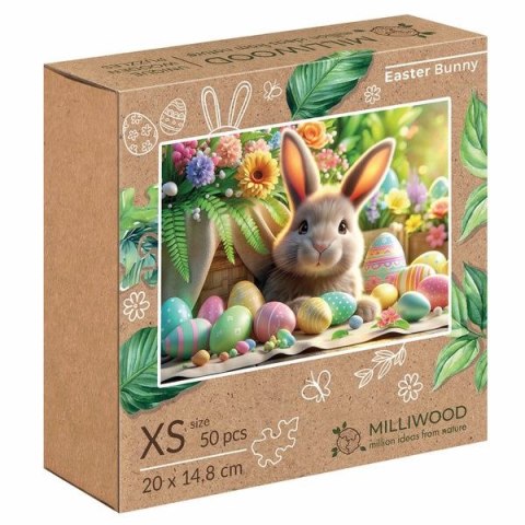 Puzzle drewniane Wielkanocny zajączek 50 el. Multigra