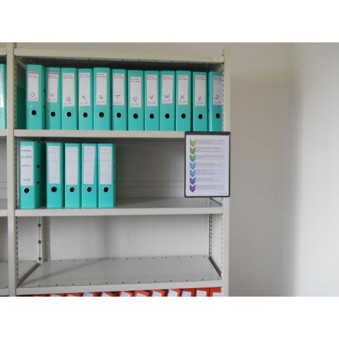 Magnetyczny panel prezentacyjny A4 Tarifold 5 szt. kolor czarny