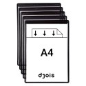 Magnetyczny panel prezentacyjny A4 Tarifold 5 szt. kolor czarny