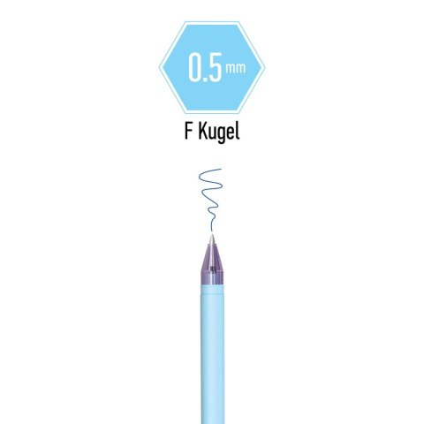 Długopis Haze wymazywalny wkład niebieski 0,5mm Berlingo (338374)