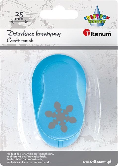 Dziurkacz ozdobny Craft-Fun Series 25mm płatek śniegu Titanum (T-8810-55)