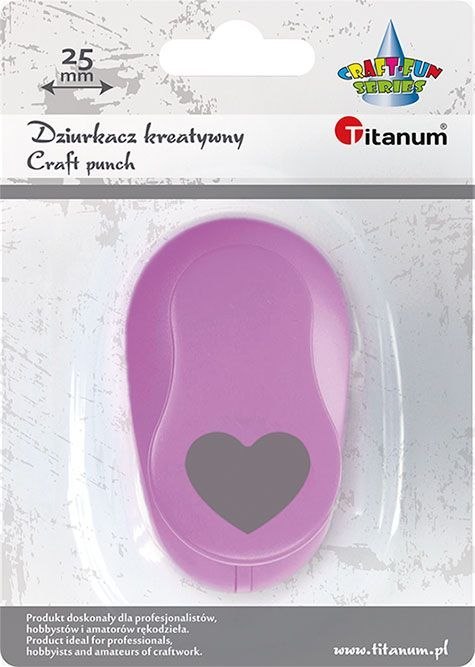 Dziurkacz ozdobny Craft-Fun Series 25mm serce Titanum (T-8810-5F)