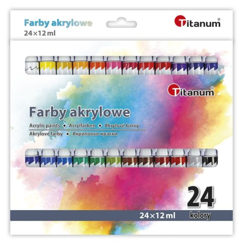 Farba akrylowa kolor: mix 12ml Titanum (04230373)