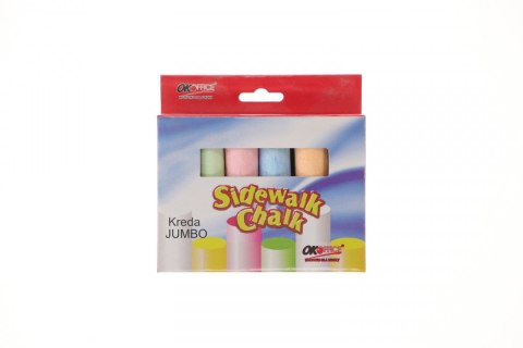 Kreda jumbo kolor: różne 6 szt